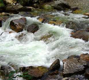 Daneben ist gleich der Fluss