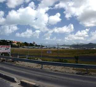 Blick auf die Landebahn