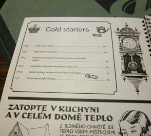 Typisches Prager Restaurant