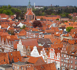 Blick vom Wasserturm über die Lüneburger Altstadt