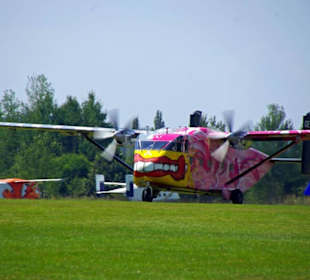 Eins schon oben, der nächste fliegt ab