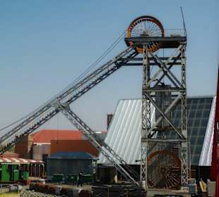 Altes Förderband im Freilichtmuseum