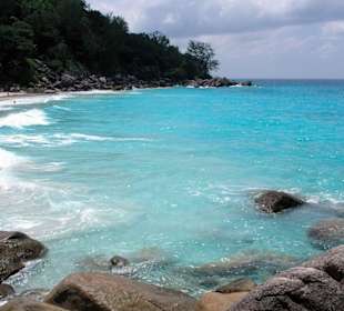 Strand, Anse Georgette, Praslin, Seychellen