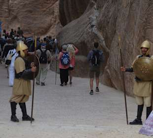 Wächter vorm Siq