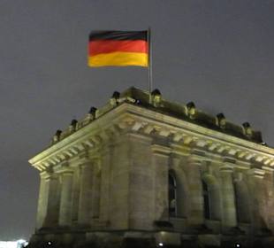 Auf der Dachterrasse des Bundestags/Reichstags