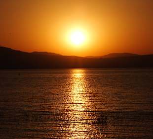 Sunset, photo taken from Ein Gev