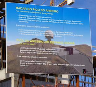 Radrastation auf dem Pico do Arieiro