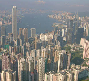 Victoria Peak-Blick auf Hongkong