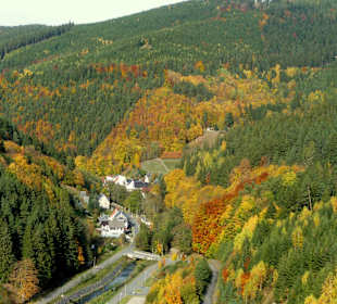 Blick auf Unterweißbach v. d. Krone  Talsp. Leibis