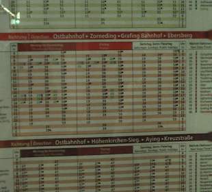 Abfahrzeiten der S Bahn