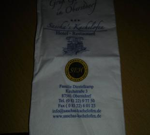 Saschas Kachelofen. Hier kann an gut essen