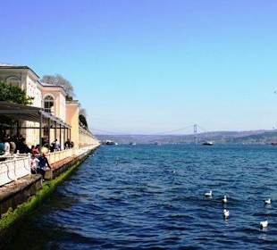 Dolmabahce Palace and Bosphorus