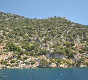 Kekova - versunkene Stadt im Mittelmeer