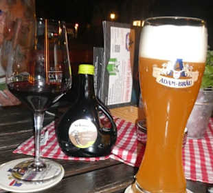 Zum Absacker im Biergarten vom Adam Bräu