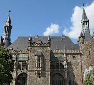 Blick zum Rathaus von Aachen
