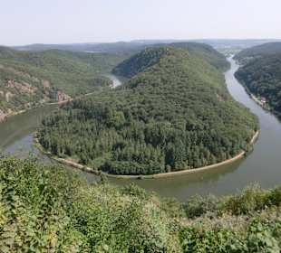 Die Saarschleife von oben