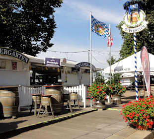 Der Biergarten des Paulaner´s an der Schlachte