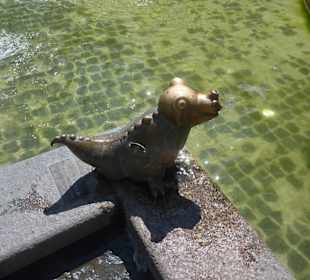 Beim Paradiesbrunnen in Fürth