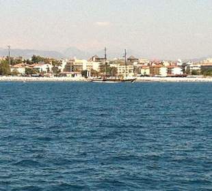 Uferansicht von Gündogdu nach Side