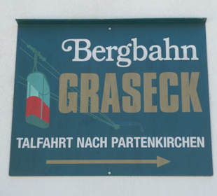 Auf dem Weg zur Bergstation der Graseckbahn