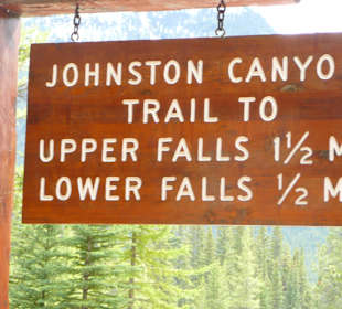 Eingang Johnston Canyon
