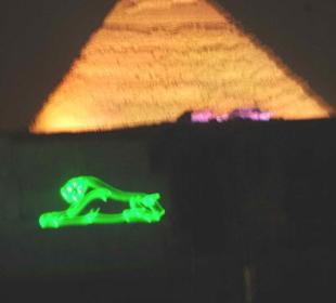 Ton- und Lichtshow an den Pyramiden