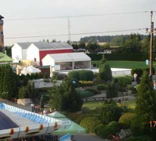 Park Miniatur widziany z koła młyńskiego