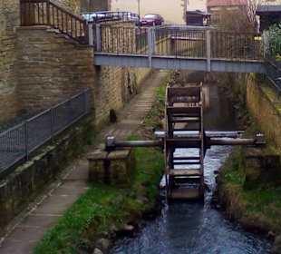 Wassermühle mit Wasserrad in Meisenheim