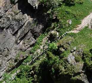 Die 1000 Stufen Schlucht am Meraner Höhenweg