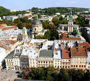 Площадь Рынок с ратушной башни