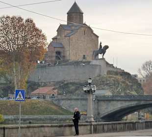 Metekhi Church in Old Town, Tbilisi