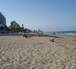 Der Strandabschnitt am Hotel