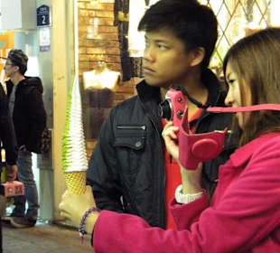 Long icecream in Myeongdong Quarter