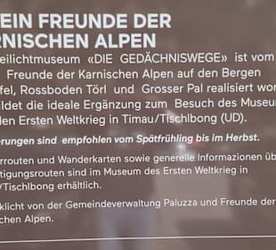 Info für die Kriegsstätten Pflege