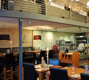 Blick in den Gastraum der Trattoria