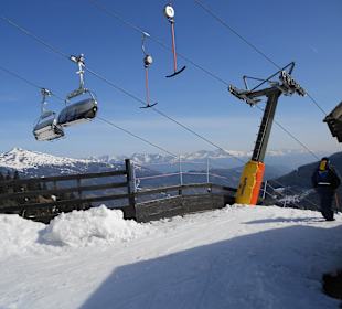 Blick vom Berg / Piste