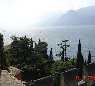 Blick von Malcesine in Richtung Gardasee