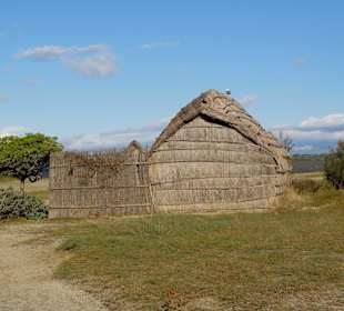Fischerhütten vor dem Etang
