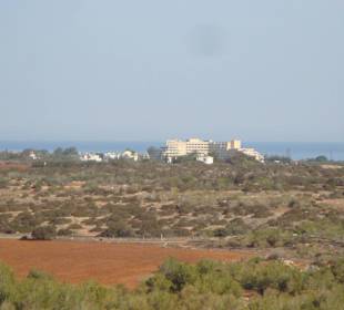 Ausblick Vom Kavos view Point  zum Hotel Grecian P