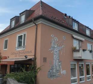 Das Caféhaus Brückenbäck auf der Alten Mainbrücke
