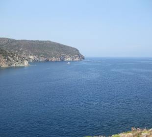 Blick von unterhalb der Burg