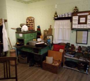 Im Museum verschiedene Küchen Epochen