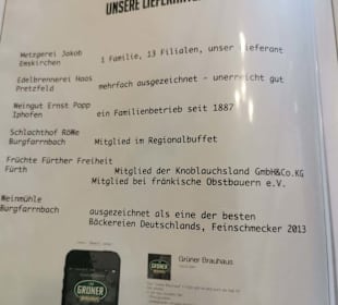 Speisekarte Stand: 05/2023