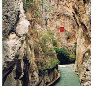 Der Eingang zu der Schlucht Saklikent