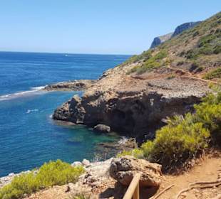Ausblick vom Wanderweg zur Cova Tallada