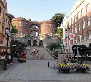 Castle overlooks town