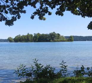 Die Roseninsel auf der Westseite