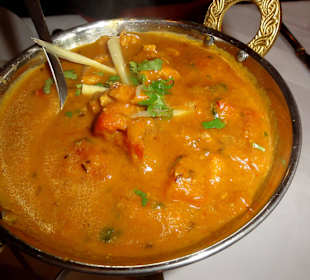 Curry-Variation im Restaurant Badshah