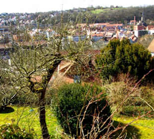 Gartenanlagen oberhalb