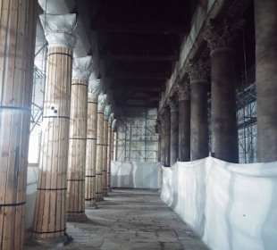 Restaurationsarbeiten in der Geburtskirche